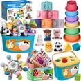 thumbnail image 1 of Baby Toys OCHIDO 6-12 meses Montessori 6 en 1 con juguete para la dentición, 1 of 7