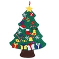 thumbnail image 1 of Árbol de Navidad de fieltro para hacer tú mismo, adornos navideños para colgar en la pared, regalos para niños, suministros para fiestas, tipo C, 1 of 12
