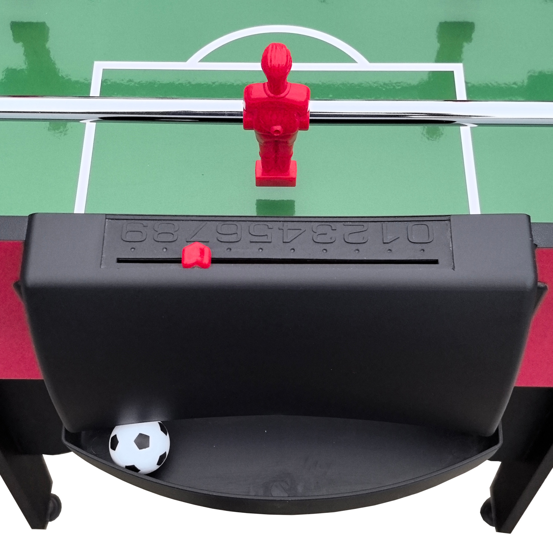 48" Soccer Table Game, SHINPT Foosball Table Adult Size for Family Gatherings, Foosball Table for Kids with 2 31mm Black/White Balls, Game Table for Game Room, Basement, Best Choice Product