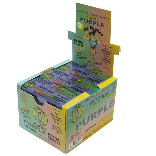 Mr. Pumice PURPLE PUMI BAR for Feet (Case of 12)