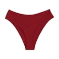 thumbnail image 5 of Bikini Shorts For Women Full Coverage Swimsuit Wine Mid Rise Bikini Bottoms Swimsuit Bottoms For Women, 5 of 6