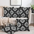 thumbnail image 6 of Throw Pillow Covers Black and White Pillow Covers 16x16 Inch Set of 2 Throw Pillows Decorative Pillow Cases Cushion Covers for Bedroom Livingroom Sofa Farm House, 6 of 6