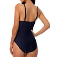 thumbnail image 5 of Womens One-Piece Beach Wear with Adjustable Front Straps Solid Sexy Backless Swimming Tankini, 5 of 5