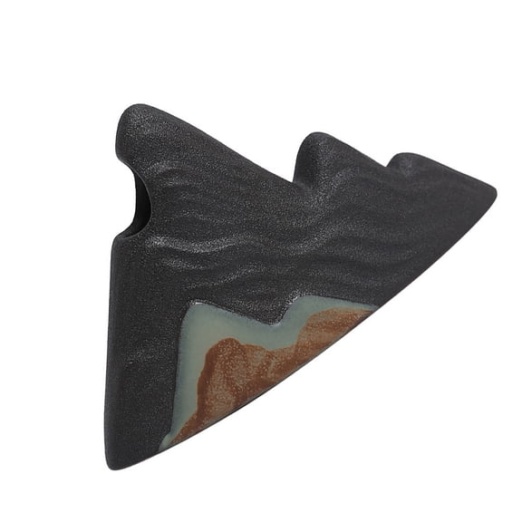 MLINS  Clay Terracotta Fine Workmanship Decor Mountain Shaped Vase