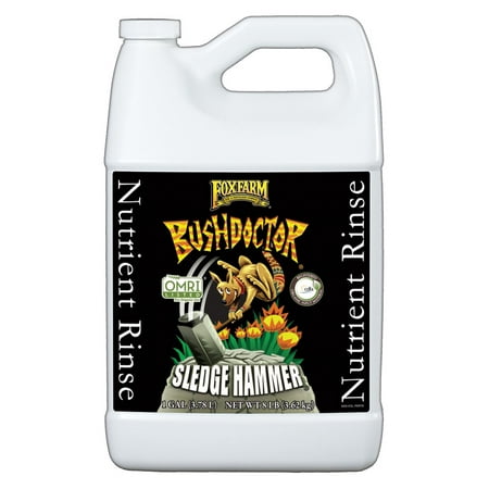 FoxFarm Bush Doctor SledgeHammer Fertilizer Buildup Plant Nutrient Rinse, 1 (Best Fertilizer For Trees And Bushes)