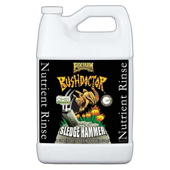 FoxFarm FX14067 Bush Doctor SledgeHammer Fertilizer Buildup Plant Rinse, 1 Gal