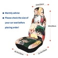 thumbnail image 6 of Anime Character My Hero Academia Car Seat Covers Accessories Vehicle Front Seat Protective Mat Cover 2pcs Universal Fit For SUV Sedan Van Trucks, 6 of 8