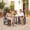 Black, variant on Outsunny Gliding Lounger Chair Set of 2, Outdoor Swinging Chairs with Smooth Rocking Arms and Lightweight Construction for Patio Backyard, Khaki