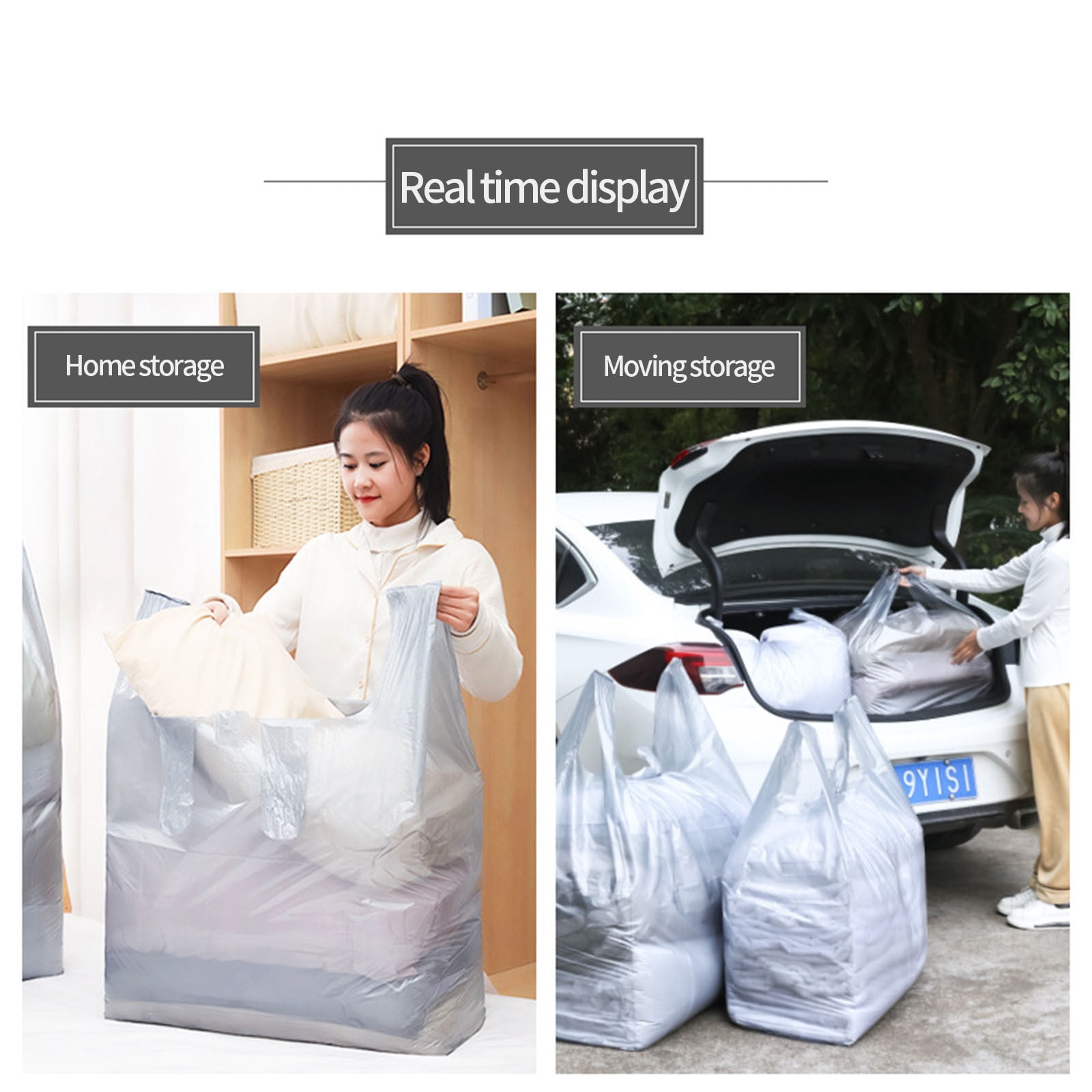 Sac Rangement Sac De Rangement Portable Pour Vêtements De Grande Capacité, Sac De Rangement Pour Literie, Rose Grand Sac De Rangement