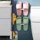 thumbnail image 5 of Gancho de pared para zapatillas, zapatero de pared de plástico, sin taladrar, autoadhesivo, para baño, sala de estar, puerta, 10 unidades, color blanco, 5 of 5