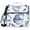 Blue Cat in Cup, variant on 3 Ring Zipper Binder with Shoulder Strap Waterproof Trapper Keeper 2 Inch D-Ring 500 Sheets Capacity Blue Cat in Cup