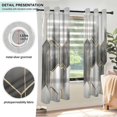 thumbnail image 3 of Yayeee Window Curtains Set of 2 for Living Room Light Filtering 63"x52", Gray Hexagons, 3 of 7