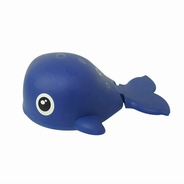 Baby bath water toy - Wind-up Whale Bath Toy, Swimming Whale Toddlers Bathtub Windup Whale Tub Toy Clockwork Whale Bathtub Toy Whale Water Toy for Boys and Girls (Deep Blue)