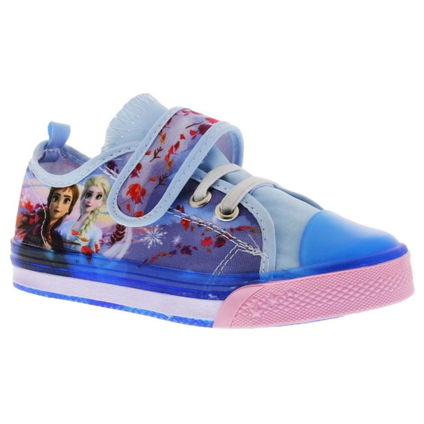 Tenis Niñas Frozen Disney Casuales Textil Azul Cómodos azul 21 Incógnita 015A1M