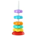 thumbnail image 3 of Rainbow Rotating Tower Stacking Toy With Colorful Rings For Children Ages 3+ Puzzle Game Hand Eye Coordination Plastic, 3 of 8