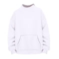 thumbnail image 5 of POROPL Sweatshirts for Women,Casual Oversized Mock Neck Long Sleeve Pullover Sweatshirt with Pockets, 5 of 5