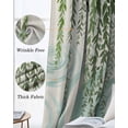 thumbnail image 3 of Spring Green Leaves Kitchen Curtains Japanese Koi Fish Birds Vintage Cafe Short Curtains for Bathroom Blackout Window Curtain Grommet Small Window Treatment Drapes for Bedroom Living Room 42"x45"x2, 3 of 9