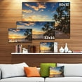 thumbnail image 4 of Designart Paradise Tropical Island Beach with Palms Canvas Wall Art, 4 of 4