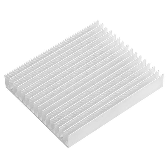 Silver Tone Aluminium Chipset Heat Diffuse Heatsink Cooling Fin 120x100x18mm