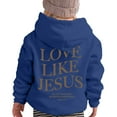 thumbnail image 3 of Chenglor Girls Jesus Loves You Hoodie Sweatshirts for Girls Toddler & Kids II Little Girl's Pullover Tops Sweaters & Hoodies, 3 of 7