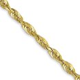 thumbnail image 1 of Quality Gold 10EX021-22 10K Yellow Gold 2.50 mm Extra-Light Diamond-Cut 22 in. Rope Chain, 1 of 1