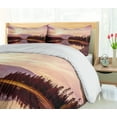 thumbnail image 5 of Ambesonne Landscape Duvet Cover Sets, Jackson Lake in USA, 2-King, Peach Pale Yellow, 5 of 7