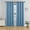 Blue, variant on SpaceMuse Modern Blackout Curtains 52 X 96 inch, 2 Panels 90% Blackout Gray Tie Top Single Indoor Curtain Panel Thermal Insulated Light Blocking Drapes