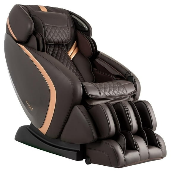 Osaki Admiral Zero Gravity Massage Chair with LED Light Control and 16 Auto Massage Programs, Brown