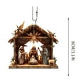 thumbnail image 3 of Uutvmp Nativity Scene Ornaments, Names of Jesus Christmas Ornaments, 2D Religious Christmas Tree Acrylic Hanging Ornaments, Nativity Scene Bulk Gifts for Family, Thanksgiving Gifts, 3 of 6