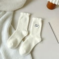 thumbnail image 2 of Levmjia Women's Socks Winter Warm Soft Thermal Thick Cute Printed Mid Crew Socks Non Slip Cozy Gifts Comfortable Breathable Daily Wear, 2 of 2