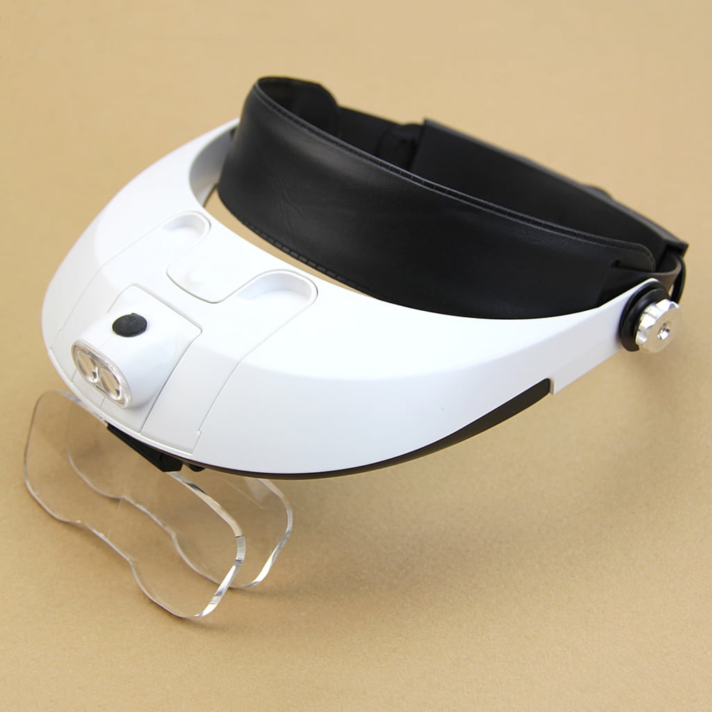 ZPAQI LED Lamp Light Headband Headset for Head Jeweler Magnifier Magnifying Glass Loup