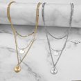 thumbnail image 3 of Layered Necklace Women's Real Gold Silver Plated Necklace, 3 of 3