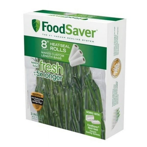 foodsaver 8" roll with unique multi layer construction, bpa free, 3pk