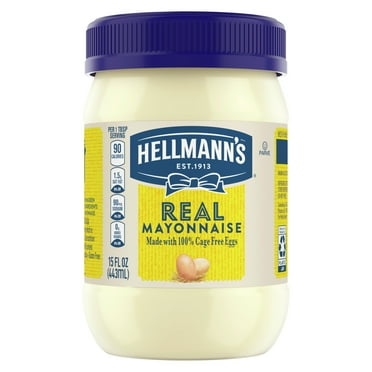 Hellmann's Made with Cage Free Eggs Real Mayonnaise, Condiments, 15 Oz