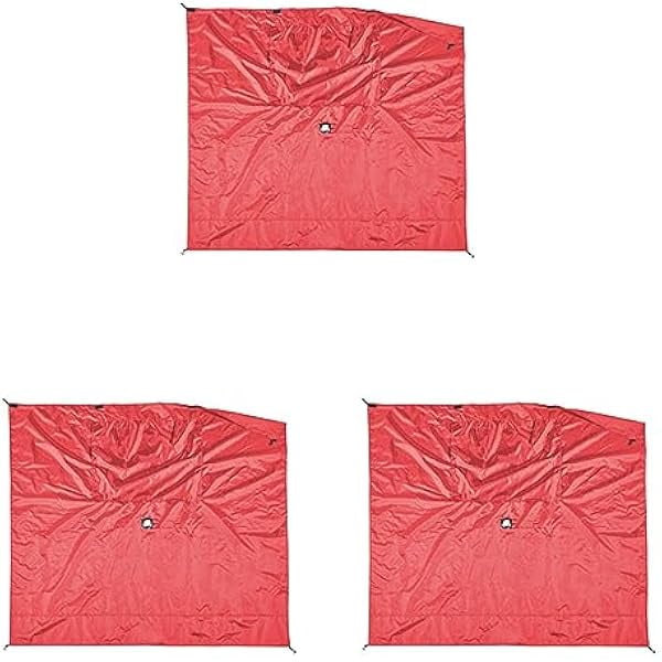CLAM Quick-Set Wind & Sun Panels – 3-Pack Red Accessory for Escape Sport Pop-Up Screen Shelter – Durable Sidewall Attachments for Weather Protection & Privacy – with Carry Bag – Tent Not Included