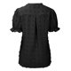 thumbnail image 5 of Blusa de manga corta con cuello en V cómoda informal de color sólido a la moda para mujer Pompotops hkajfhjk472245, 5 of 7