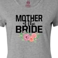 thumbnail image 4 of Inktastic Mother of the Bride with Flower Illustration Women's T-Shirt, 4 of 5