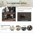 thumbnail image 4 of Retro Design Console Table with Two Open Shelves, Pine Solid Wood Frame and Legs for Living Room, 4 of 13
