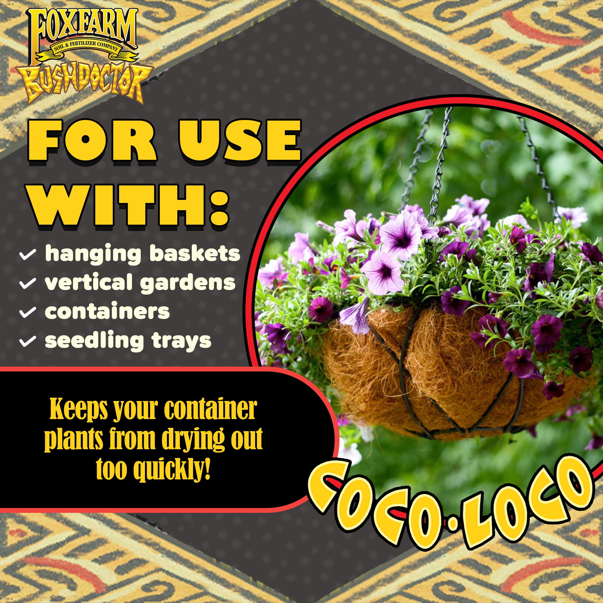 FoxFarm, Bush Doctor Coco Loco Potting Soil Mix, 2 Cu Ft 2 Pack