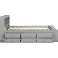 thumbnail image 7 of Full Bed With Grey Finish, Bookcase Headboard And Convenient Storage Options Featuring Underbed Drawers, 7 of 7
