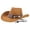 01-Brown, variant on Cowboy Hats for Women Men Wide Brim Western Cowboy Hat Classic Roll up Resistant Felt Rancher Hats 04-Brown One Size