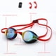 thumbnail image 3 of Gafas de natación selladas Gafas de natación unisex de silicona para deportes acuáticos (Rojo) Tmvgtek Para Estrenar, 3 of 9