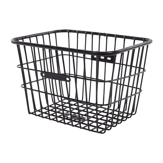 Lipstore Bicycle Front Rear Basket Bin without Lid Strengthened Universal Fit Cargo Container for Mountain Bikes Sturdy Easily Install Size S