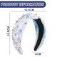 thumbnail image 2 of Diademas para mujer,Diademas para mujer,Diademas para mujer Diademas,Diadema ancha anudada,Diadema superior adornada con joyas,Diadema elegante para el cabello para mujer, 2 of 5