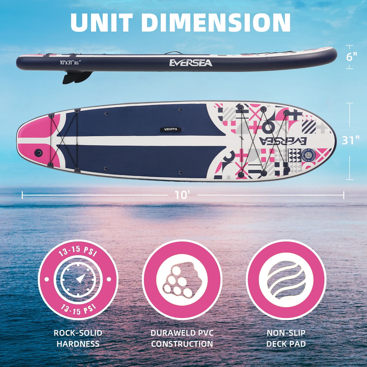 MSEASFREE Inflatable Paddle Board Stand up Paddle Board with Premium SUP Accessories