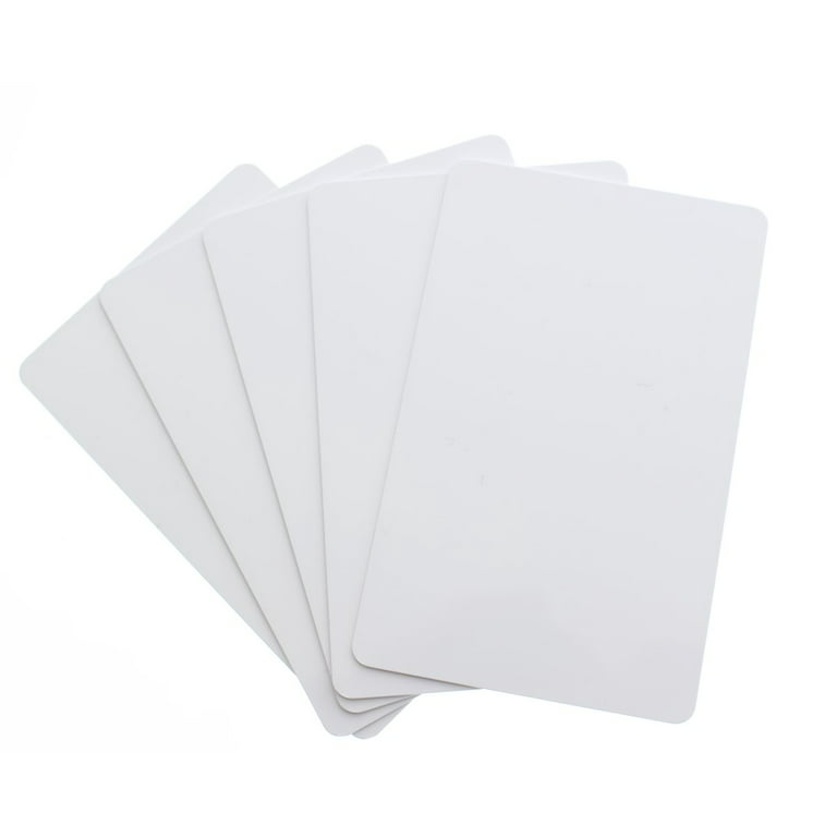 Signature panel pvc blank cards white 
