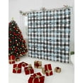 thumbnail image 3 of Christmas Shower Curtain Snowflake Black Plaid Shower Curtains for Bathroom Decor Snow Winter Christmas Decoration Bath Curtains Sets with Hooks Waterproof, 72x84 in, 3 of 6