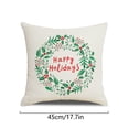 thumbnail image 3 of Naiovety Funda de almohada navideña con estampado de Navidad, funda de cojín para sofá, funda de almohada decorativa para el hogar, sofá, Navidad, Kits de decoración para fiestas No.02 Naiovety HA007803-02, 3 of 6