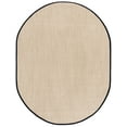 thumbnail image 2 of Safavieh Natural Fiber Jovana Solid Area Rug, Maize/Black, 6' x 8' Oval, 2 of 10