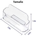 thumbnail image 3 of Paquete de 4 Tarjeteros de Plástico Transparente, Organizador de Acrílico para Tarjetas de Presentación de Escritorio, Soporte para Tarjetas, Soporte de Exhibición de Tarjetas, 3 of 5